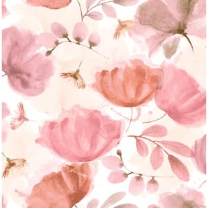 Zahra Pink Floral Pink Wallpaper Sample