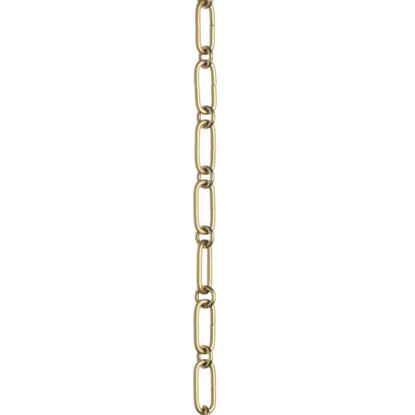 Accessory Chain-48 in. of 9-Gauge Chain in Brushed Gold