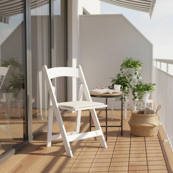 Homy Casa SWLF Solid Wood Folding Chair Set with Padded Seat