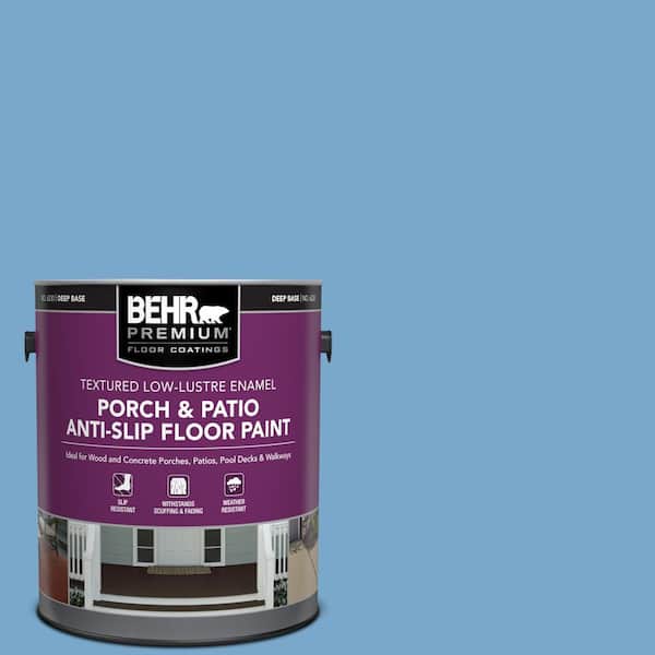 1 gal. #M520-4 Mirror Lake Textured Low-Lustre Enamel Interior/Exterior Porch and Patio Anti-Slip Floor Paint