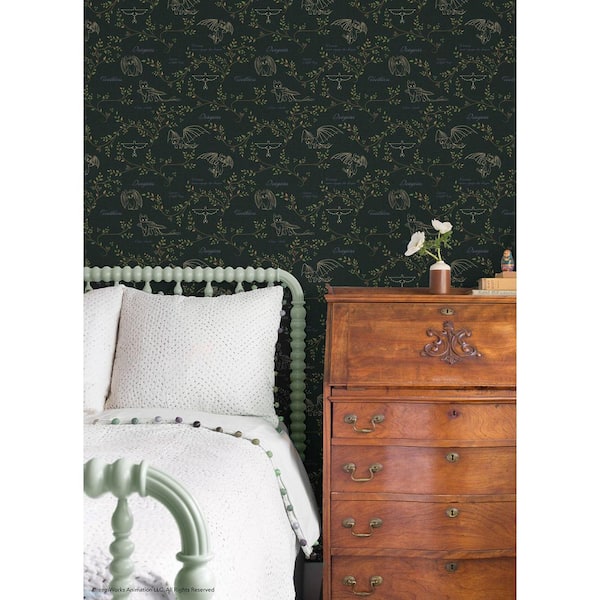 How to Train Your Dragon Toothless Radical Nature Green Peel and Stick Wallpaper