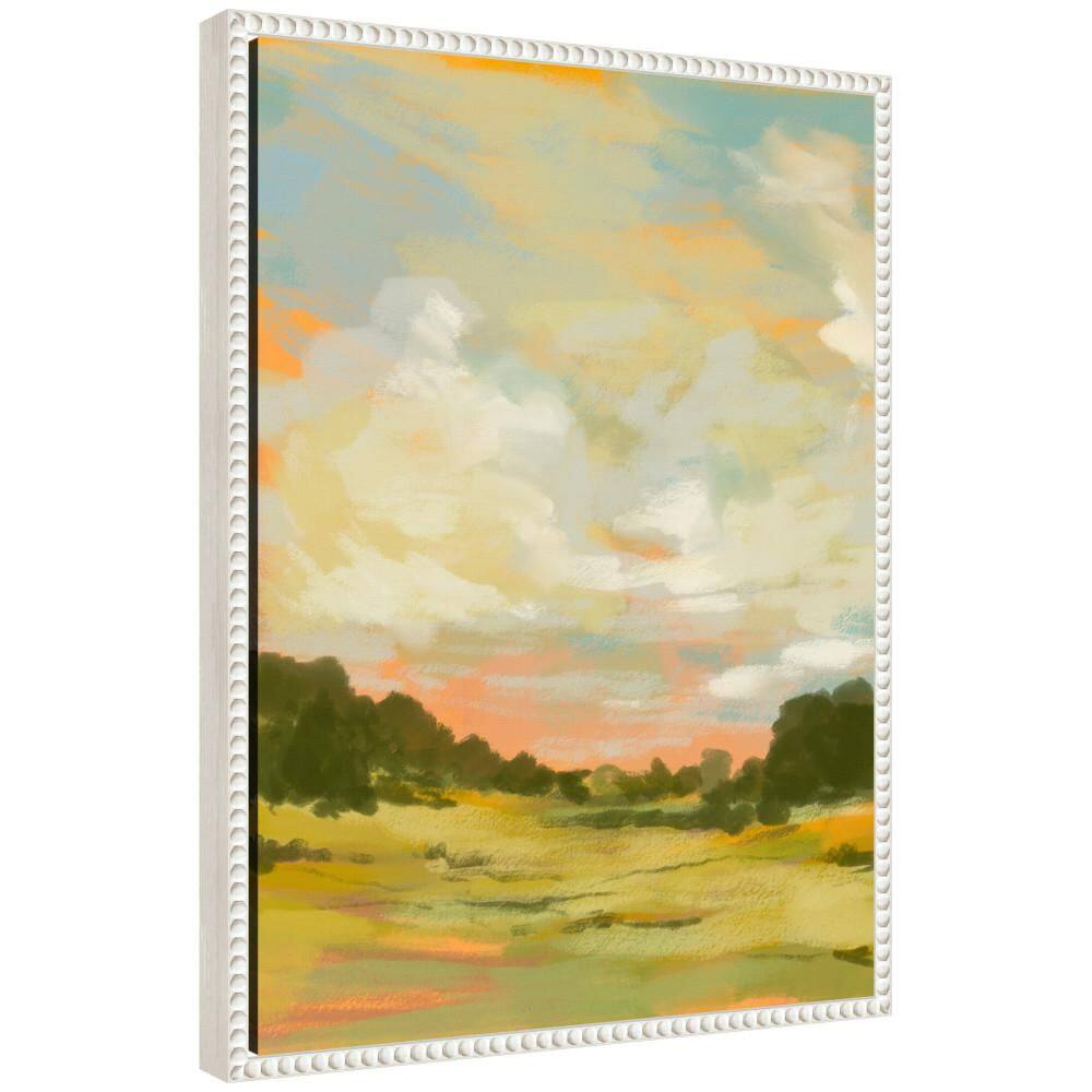 "Sylvie ""Landscape 2"" by Annie Quigley Beaded White Framed Art Print 18 in. x 24 in." price history on PriceWatchPro