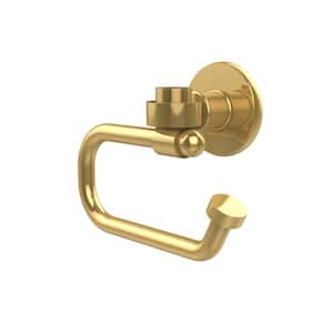 Continental Collection Europen Style Single Post Toilet Paper Holder in Unlacquered Brass