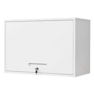 White 31.5 in. W x 21.6 in. H x 15.7 in. D Steel Garage Wall Cabinet with 2 Shelves Tool Cabinet for Basement Warehouse