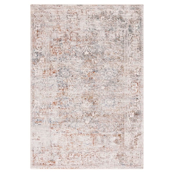 Limitee 8 ft. x 10 ft. Beige/Beige Oriental Distressed Area Rug