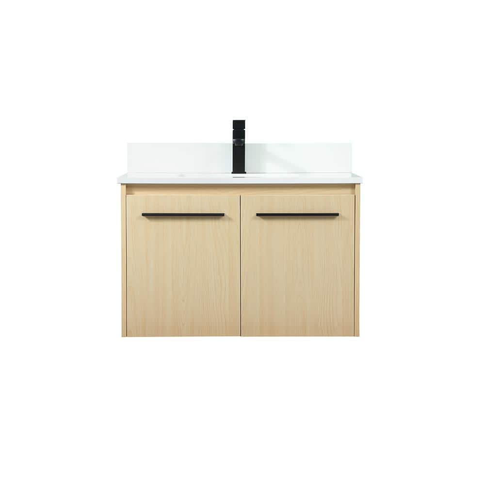 Simply Living 30 in. W x 18 in. D x 19.7 in. H Bath Vanity in Maple with Iv