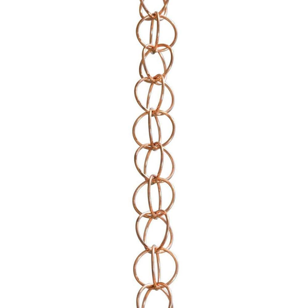 Monarch Rain Chains Pure Copper Ring Rain Chain Extension 3 ft