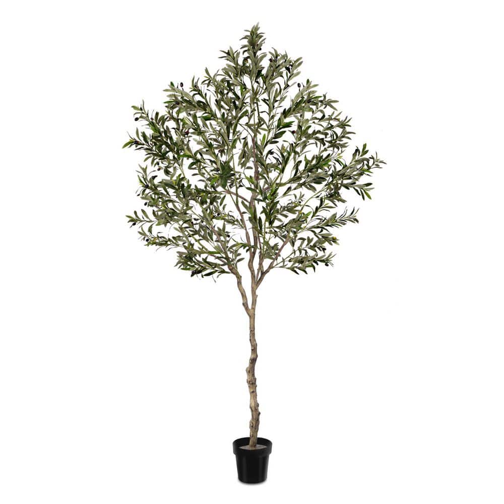 Vitalismo New Year Trees 8 ft. Artificial Olive Tree 96 in. Fake