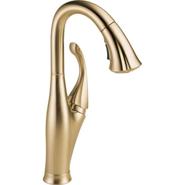 Delta Addison Single-Handle Pull-Down Sprayer Bar Faucet with MagnaTite Docking in Champagne Bronze