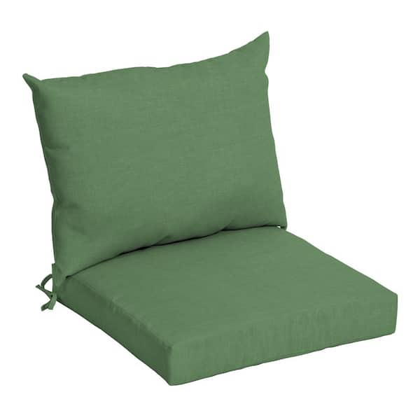 ARDEN 21 in. x 21 in. Moss Green Leala Outdoor Dining Chair Cushion