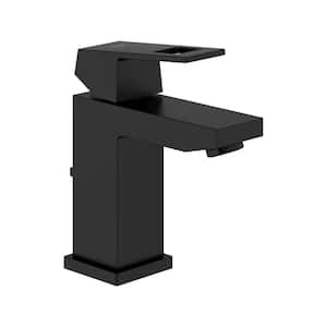 Eurocube Single-Handle Single-Hole Bathroom Faucet in Matte Black