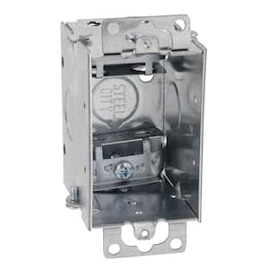 1-Gang 3 in. x 2 in. Old Work Metal Electrical Switch Box