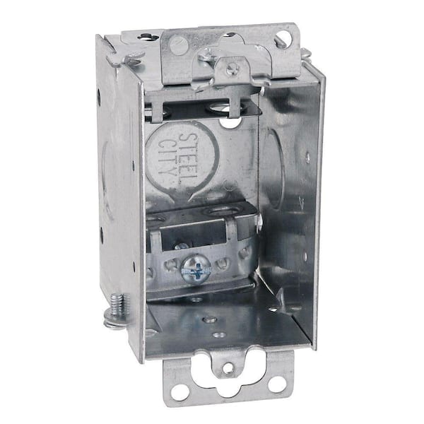 Steel City 1-Gang 3 in. x 2 in. Old Work Metal Electrical Switch Box