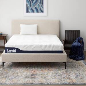 Lucid Comfort Collection Standard Full Adjustable Bed Base LUL100FFAB ...