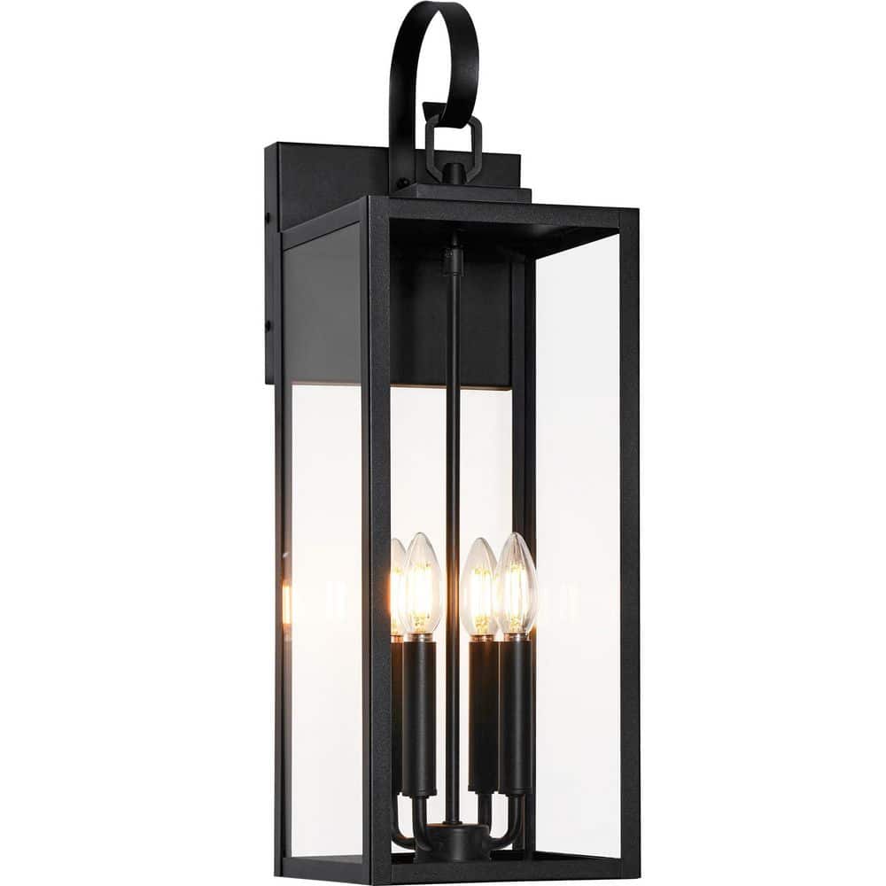 Black Lantern Waterproof Hardwired Outdoor Sconce (2-Pack) price history on PriceWatchPro