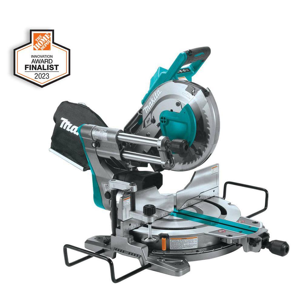 Makita 40V max XGT Brushless Cordless 10 in. Dual-Bevel Sliding Compound  Miter Saw, AWS Capable (Tool Only) GSL03Z The Home Depot