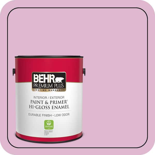 Wink Color BEHR PREMIUM PLUS 1 gal. #M120-3 Pink Wink Hi-Gloss Enamel Interior ...
