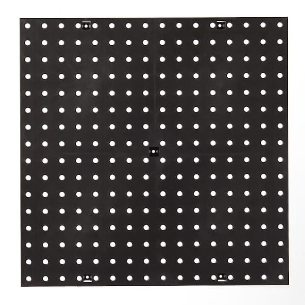 Everbilt 16 in. H x 16 in. W Plastic Pegboard in Black (50 lbs.) 814450 -  The Home Depot