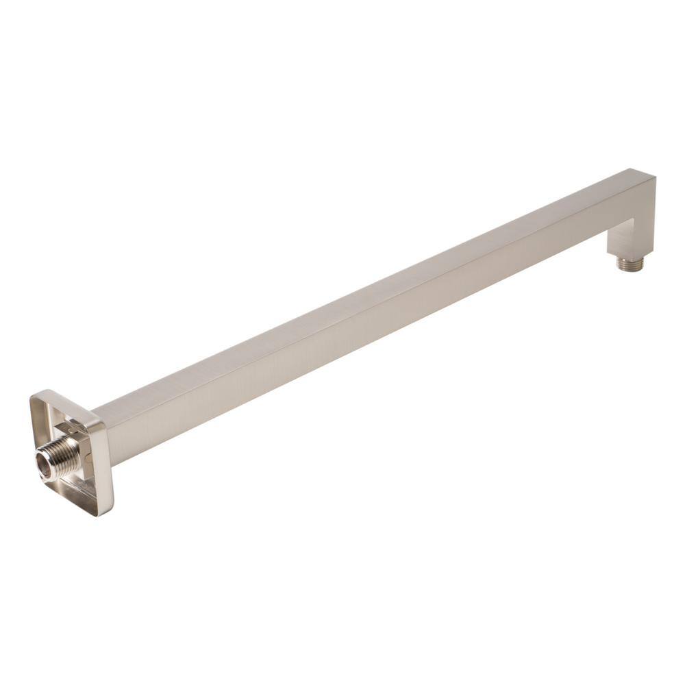 Brushed Nickel 20" Square Wall Mounted Shower Arm
