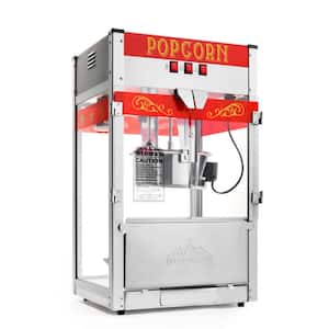 1300 W 12 oz. Red Bar Style Popcorn Machine