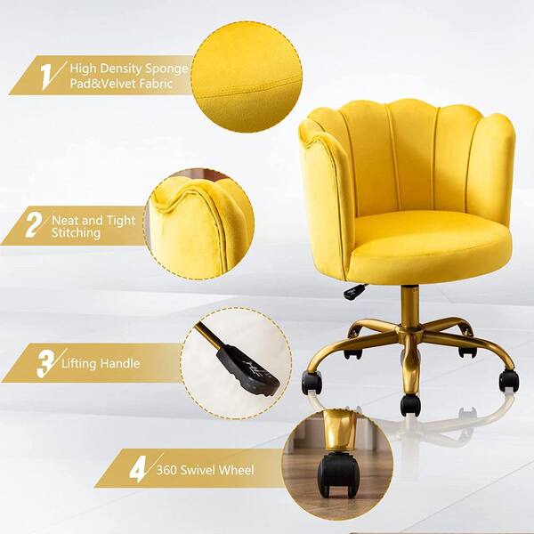 Task Chair smashgroup Upholstery Color: Yellow