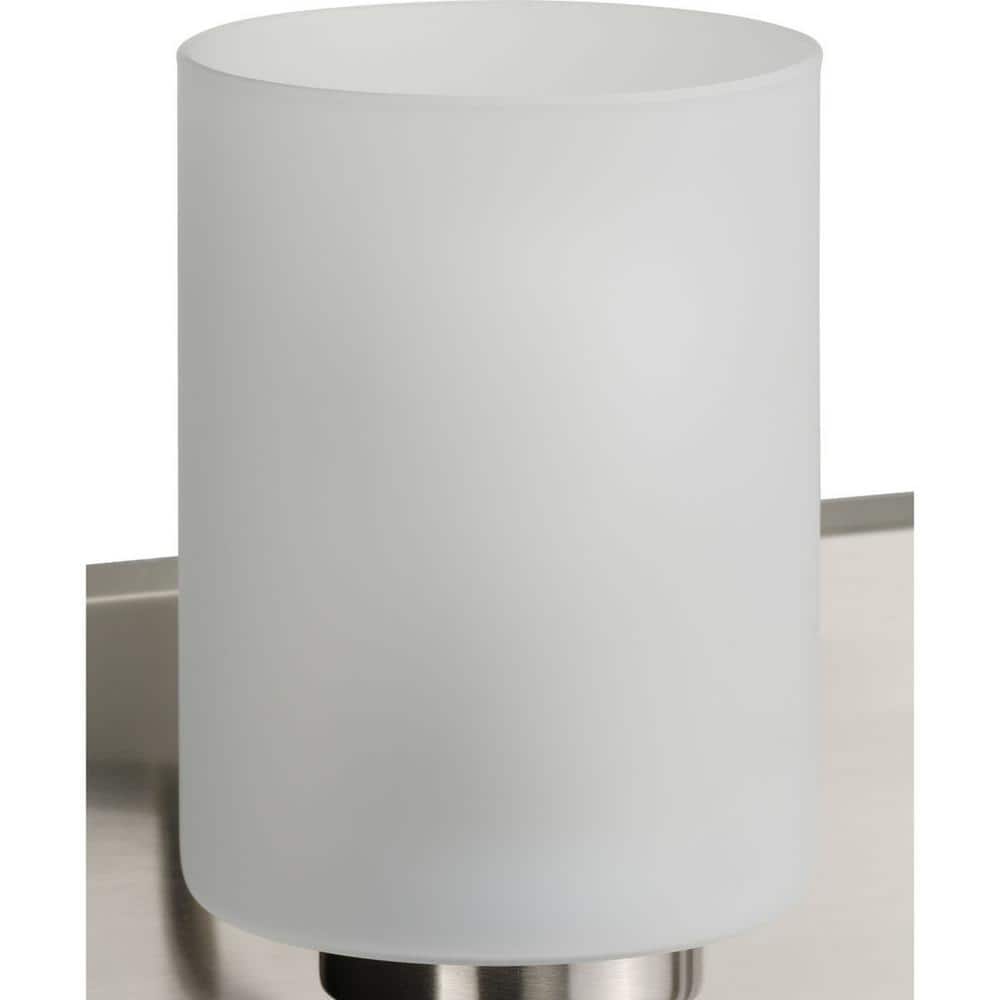 Merry Brushed Nickel 4-Light Etched Glass Bath Vanity