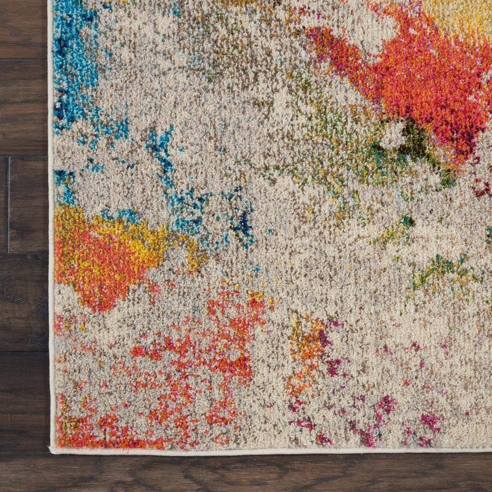 Ivory Abstract Hand-knotted 9' x 12' Synthetic Rug