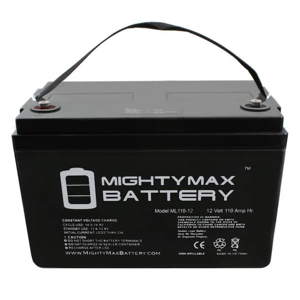 MIGHTY MAX BATTERY 12V 110AH SLA Replacement Battery for Centennial  CB12-115 MAX3944791 - The Home Depot