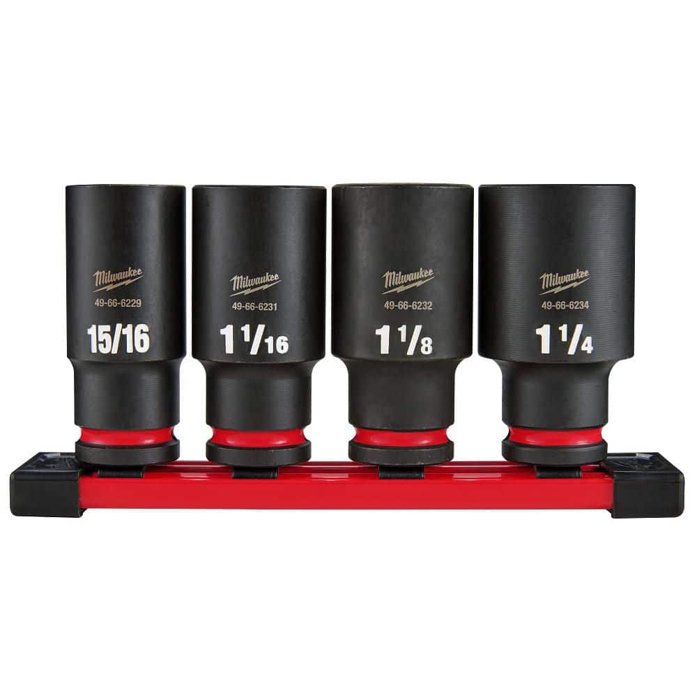4PC SHOCKWAVE Impact Duty 1/2 in Drive SAE Deep 6 Point Socket Set price history on PriceWatchPro