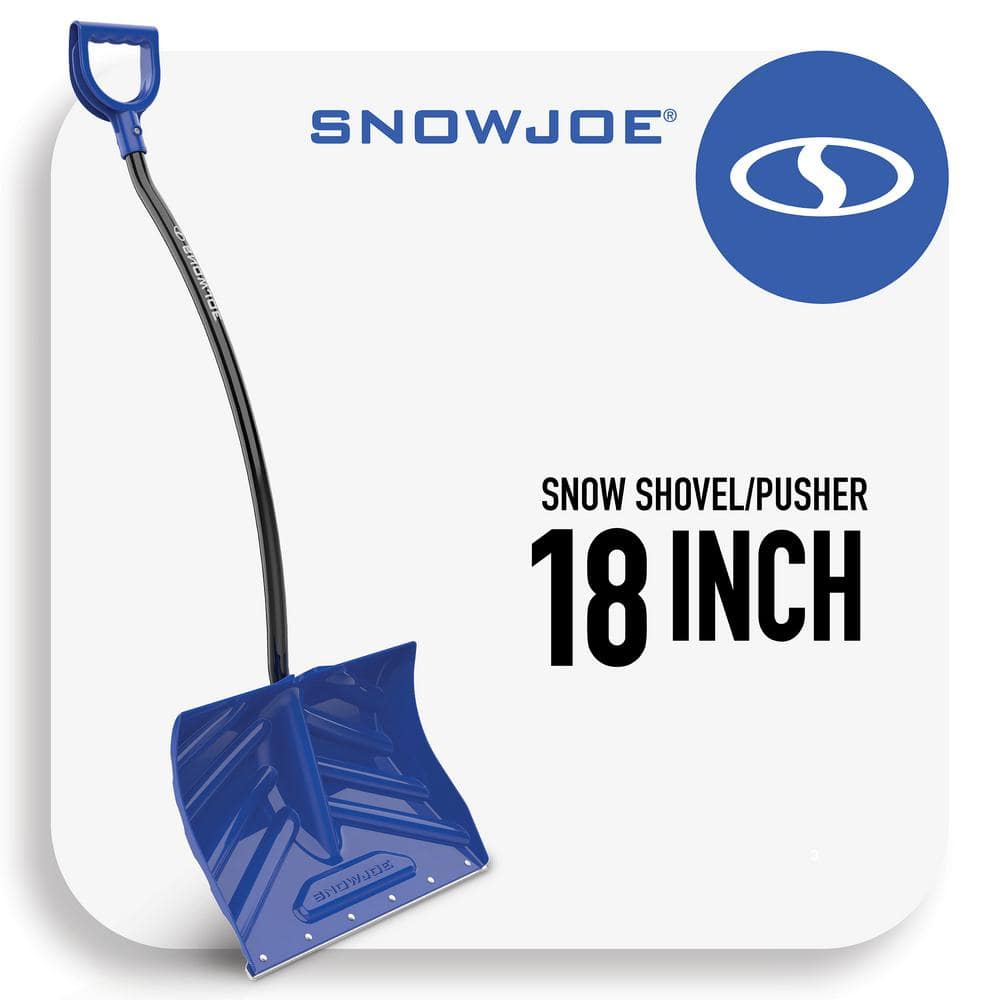 shovel① Snow Joe Shovelution 18 in. Strain-Reducing Snow Shovel with