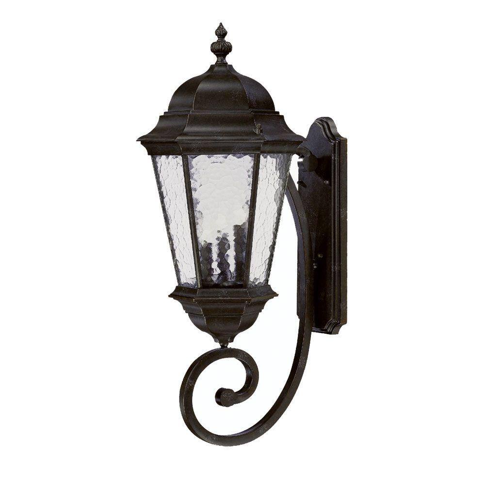 Acclaim Lighting Telfair Collection 3-Light Marbleized Mahogany Outdoor ...