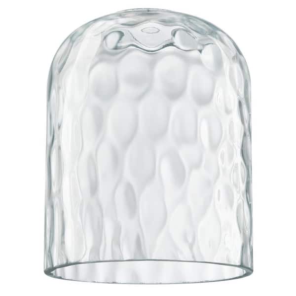 Westinghouse 5-11/16 in. Smoke Grey Hammered Dome Shade with 2-1/4 in. Fitter and 4-3/4 in. Width