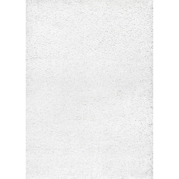 8 ft. x 10 ft. Off White Marleen Contemporary Shag Area Rug