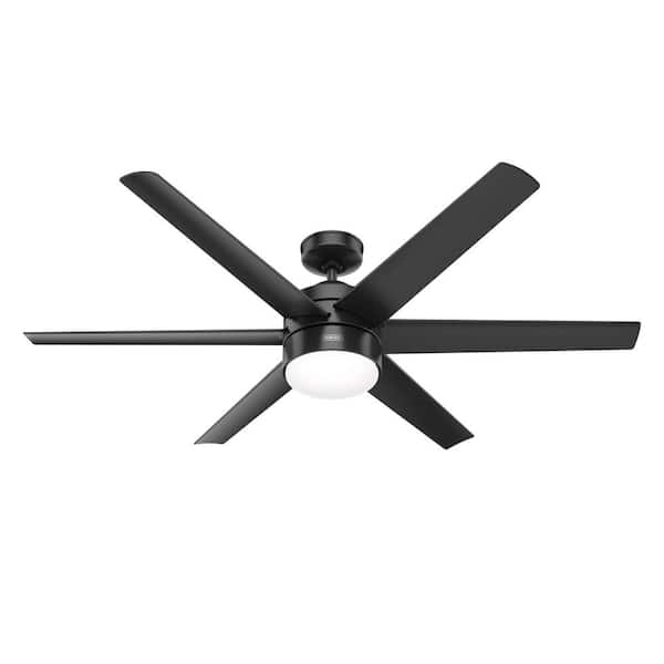 Hunter Invector 60 In Indoor Outdoor Matte Black Ceiling Fan With Light And Remote Control 51407 The Home Depot - 60 Black Ceiling Fan With Remote Hunter Invector 60 In Indoor Outdoor Matte Black Ceiling Fan With Light And Remote Control 51407 The Home Depot - 60 Black Ceiling Fan With Remote