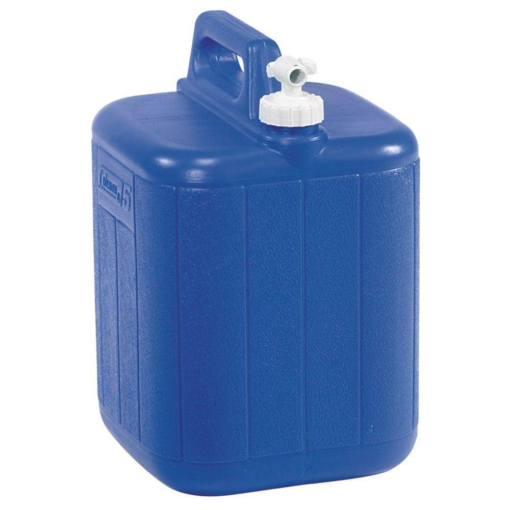 Plastic Water Jug 3 Gallon Carrier Camping Container Storage With Spigot Handle 