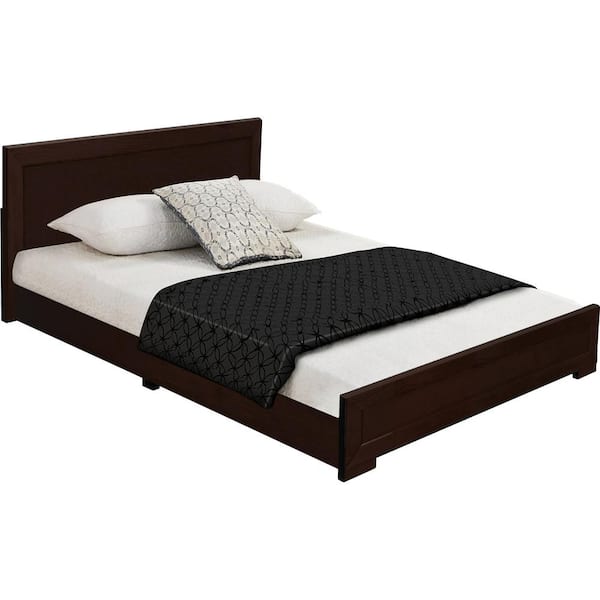 Camden Isle Trent 82.3 in. Brown Espresso Queen Platform Bed