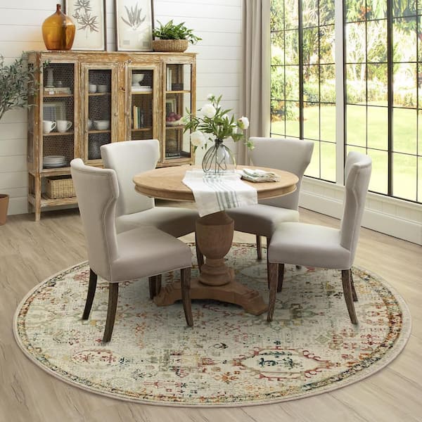 Medallion Multi 7 ft. 10 in. Indoor Round Area Rug