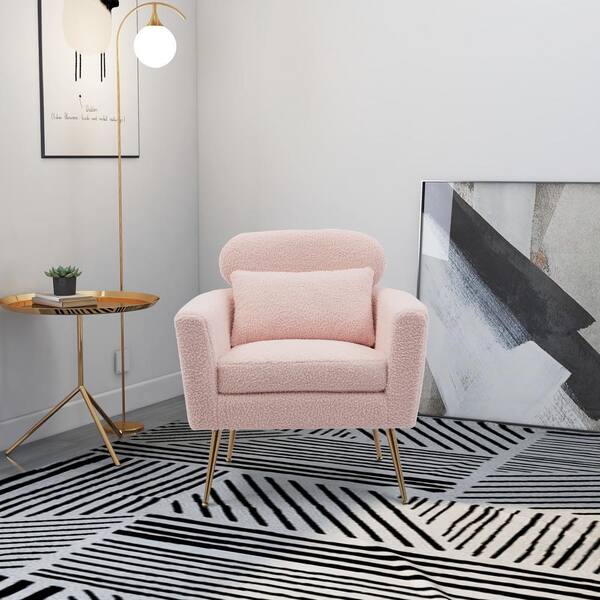 light pink reading chair