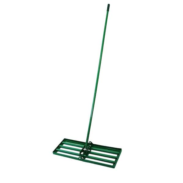 Heavy Duty Lawn Leveling Rake with 79.5" Handle, Metal Levelawn Tool for Soil, Sand, Compost & Yard Care