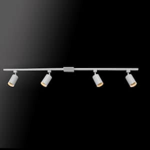 Modern 3 Way Gloss White Single Circuit Track Straight Bar Ceiling Spotlight Track Lighting 