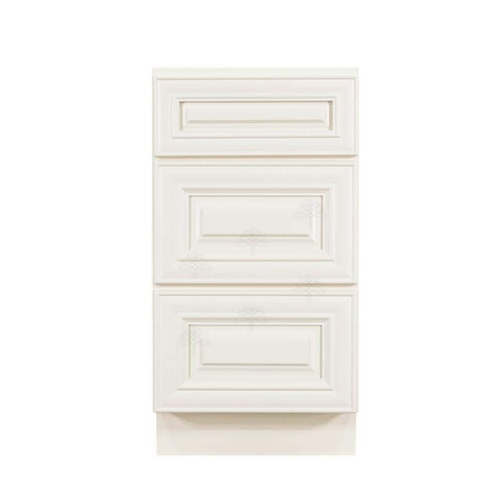 Princeton Assembled 18 in. x 34.5 in. x 24 in. Base Cabinet with 3-Drawers in Off-White price history on PriceWatchPro