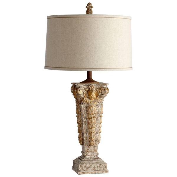 Filament Design Prospect 35 in. Golden Roxbury Incandescent Table Lamp
