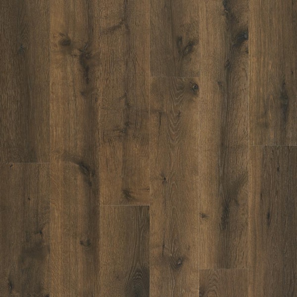 Pergo Defense+ Elyssa Oak 14 mm T x 7.4 in. W Waterproof Laminate Wood Flooring (17.18 sqft/case)
