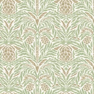 Bondi Batik Willow Tropical Palm Vinyl Peel and Stick Wallpaper Roll ( Covers 30.75 sq. ft. )