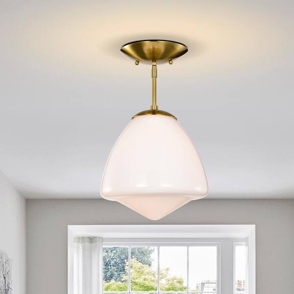 Warehouse of Tiffany Zylo 11 in. 1-Light Indoor Brass and Warehouse of Tiffany Zylo 11 in. 1-Light Indoor Brass and