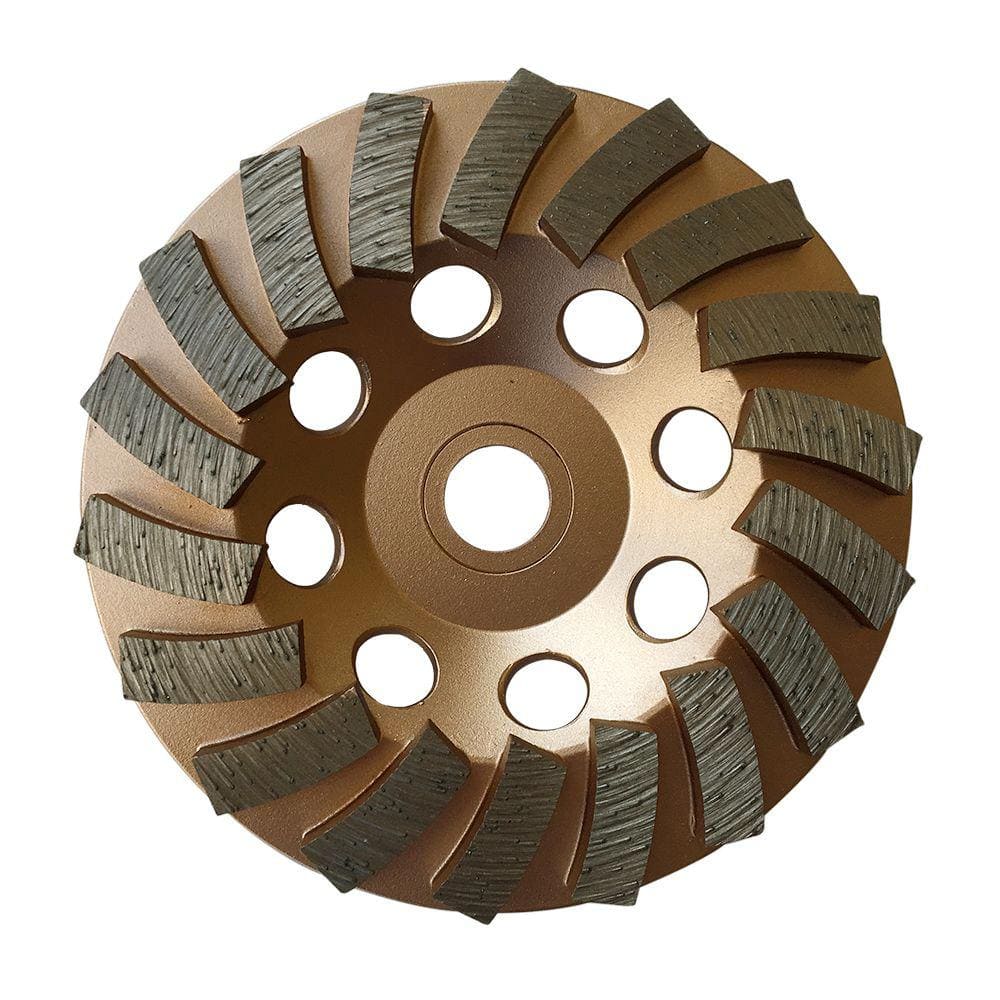 4" Grinding Diamond Cup Wheel T Segment 7/8"-5/8" Concrete Masonry Stone Black