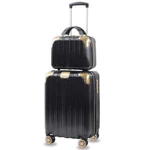Melrose S 2-Piece Black Carry-On Weekender TSA Anti-Theft Luggage Set