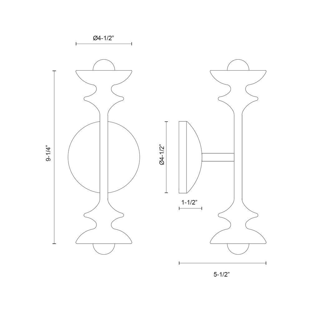 Alora Lighting Cadence 2 - Light Vanity Light