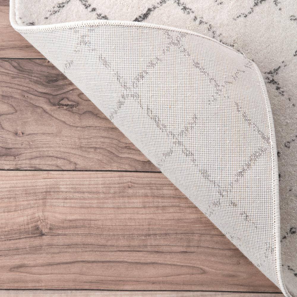 Handmade Gray Trellis Rectangular Reversible Area Rug