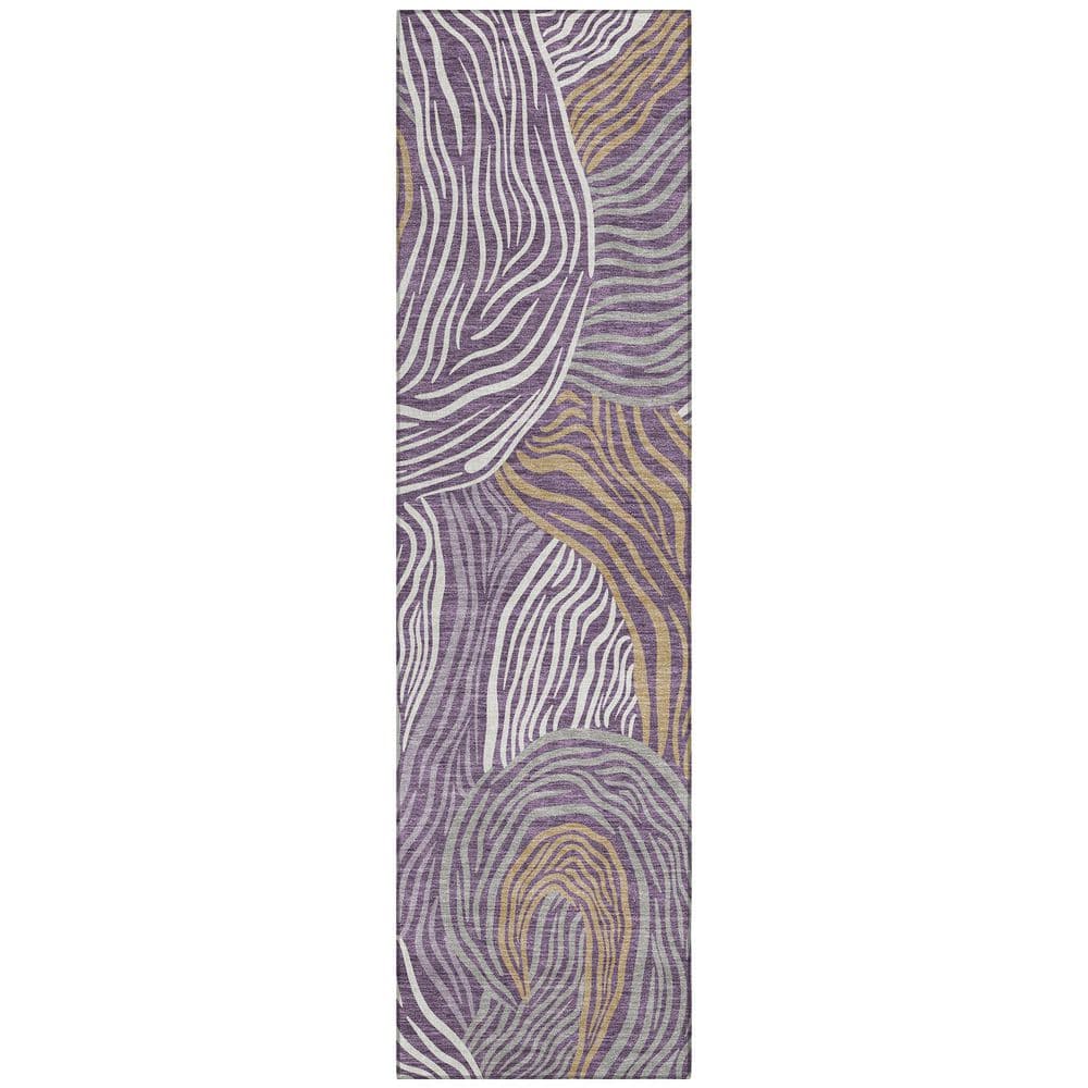 Chantille Machine Washable Indoor/Outdoor Abstract ACN2603 Purple 2 ft. x 7 ft. Runner Rug price history on PriceWatchPro
